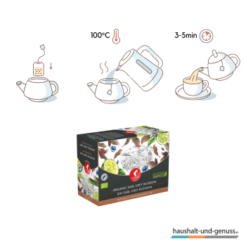 Preview: Julius Meinl Bio Tee Earl Grey Blossom Ziehzeit